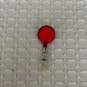 Red Retractable Badge Holder